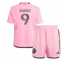 Inter Miami Luis Suarez #9 Koszulka Podstawowa dzieci 2024-25 Krótki Rękaw (+ krótkie spodenki)